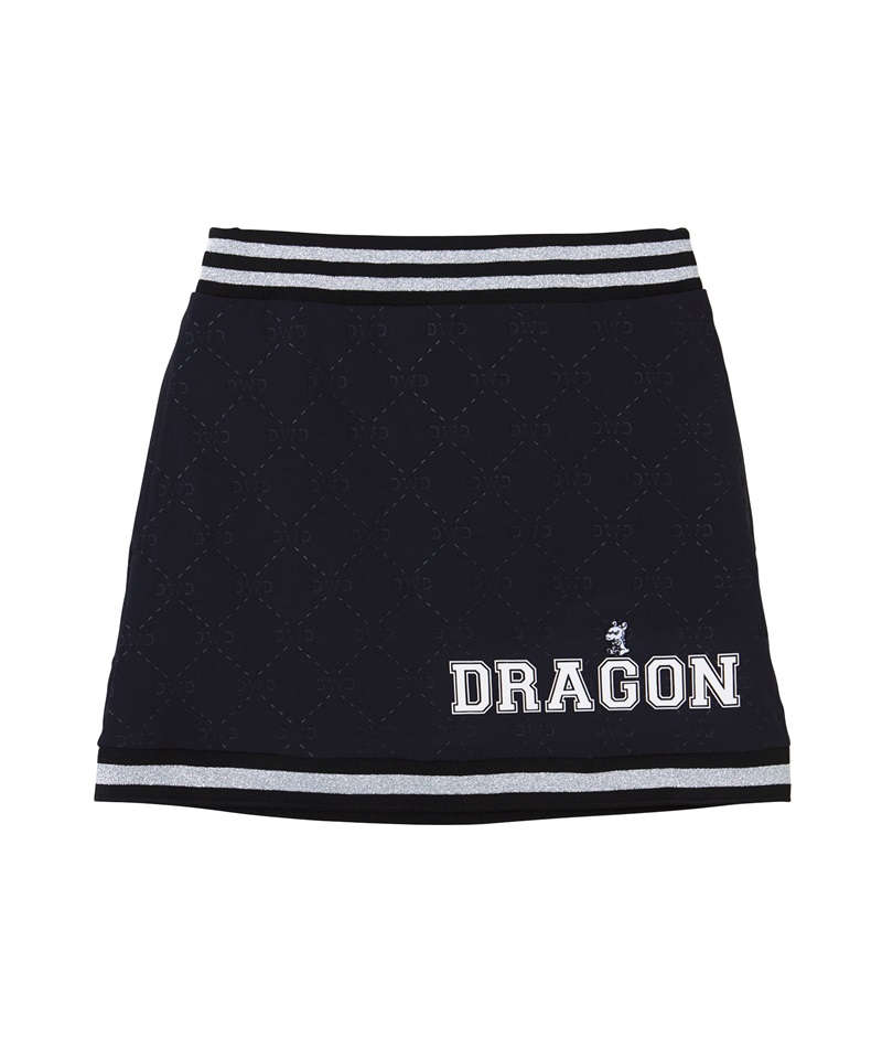 クールックプラスエンボススカート(BLACK-M)
