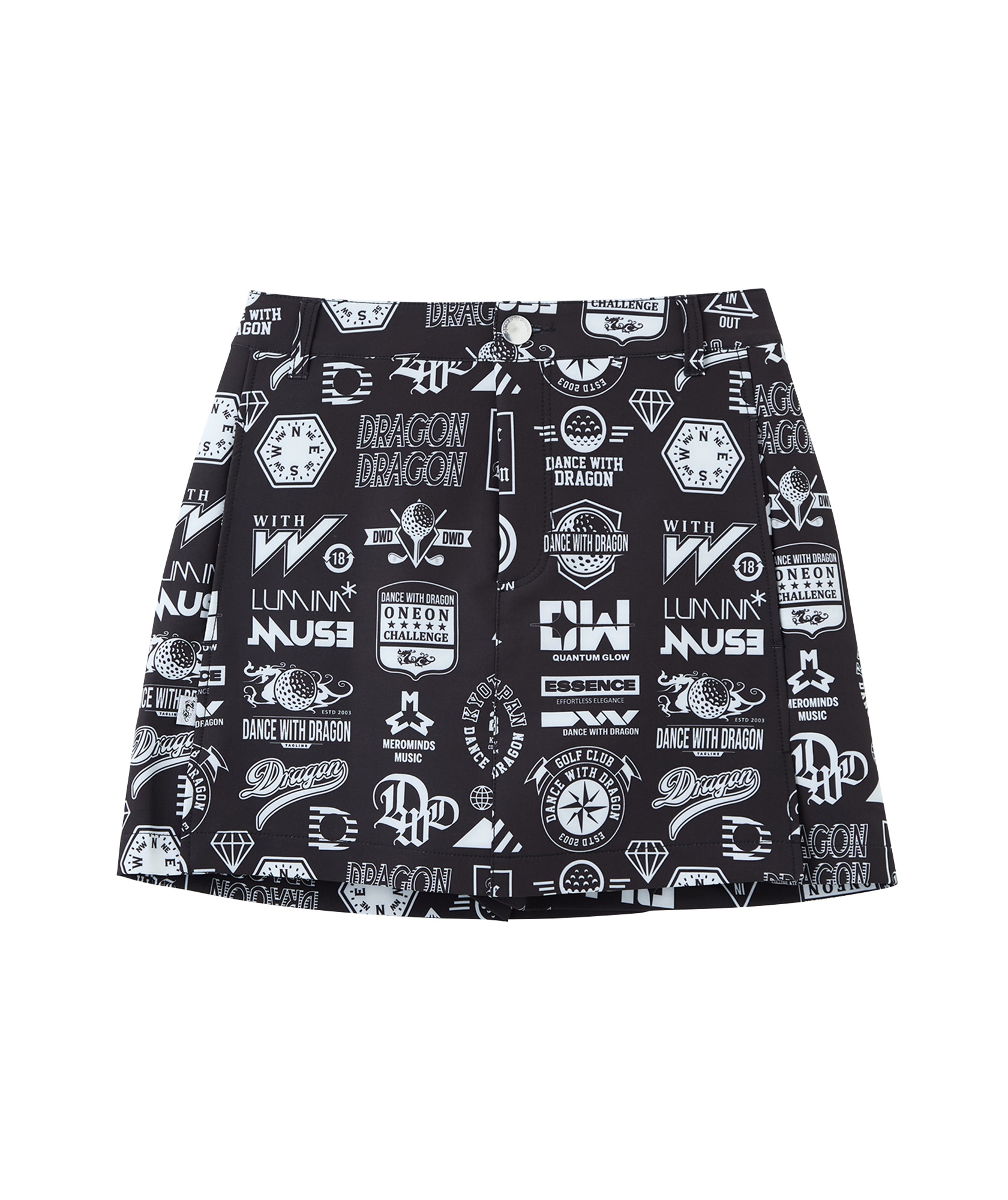 Various marksプリントスカパン(BLACK-S)