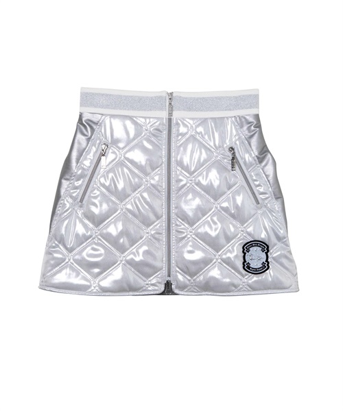 メタリックタフタキルティングスカート(SILVER-S)