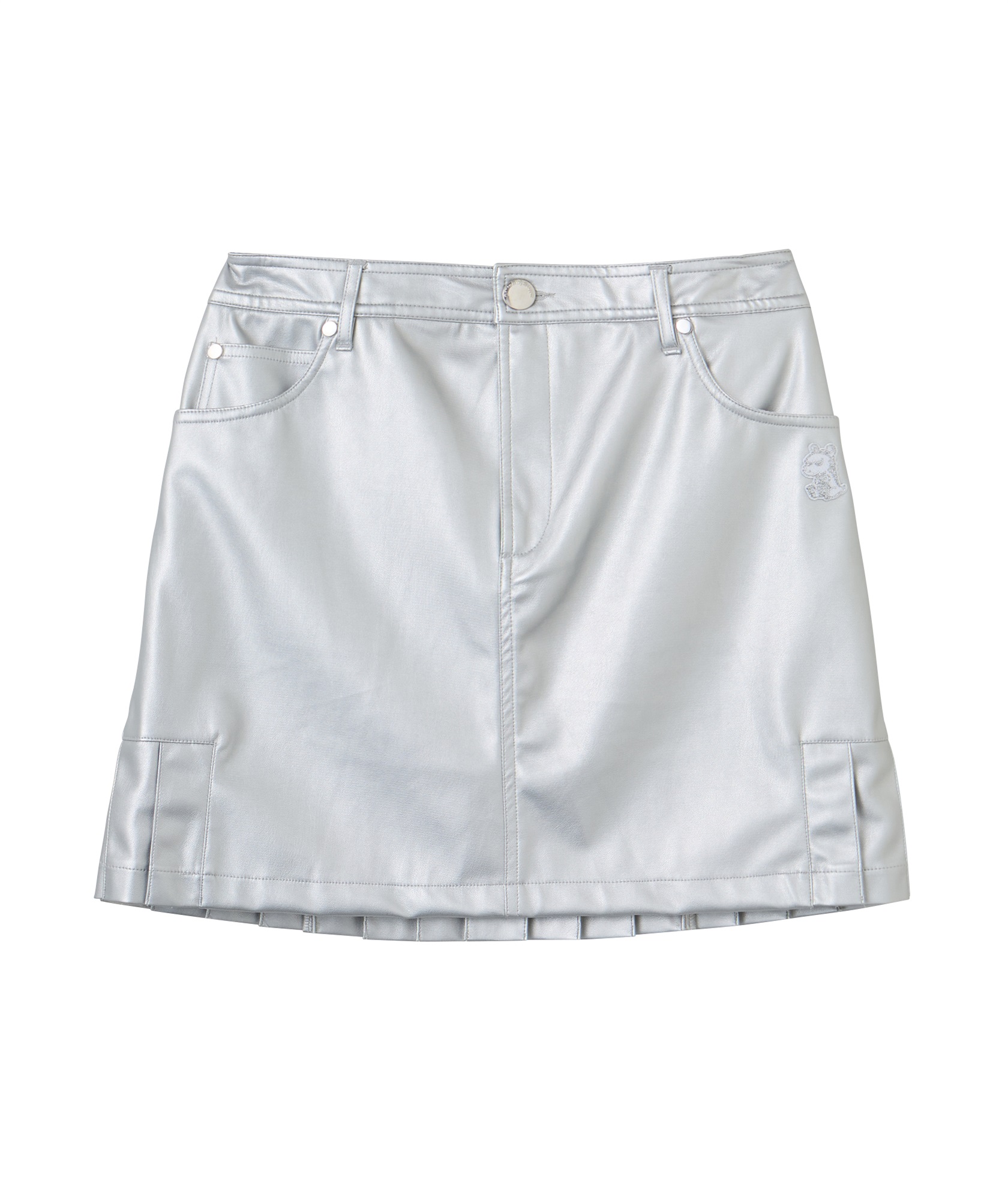 BARTOLOZZI LEATHERスカート(SILVER-S)