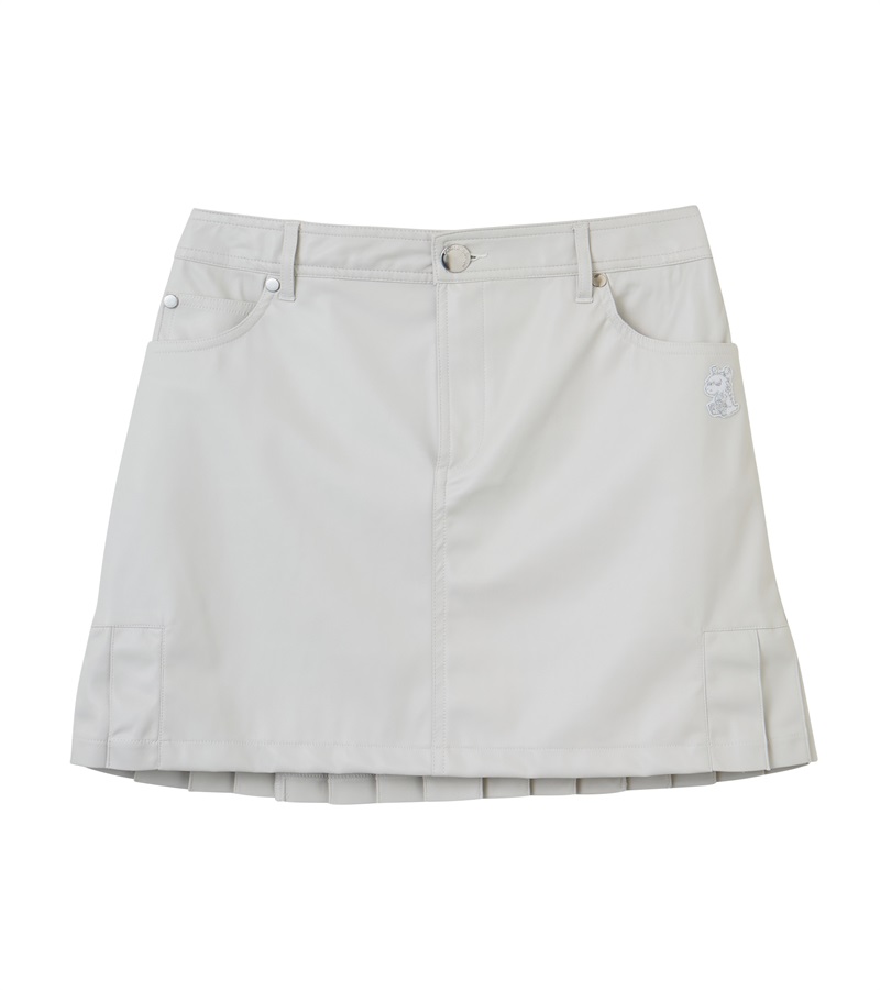 BARTOLOZZI LEATHERスカート(GRAY-S)