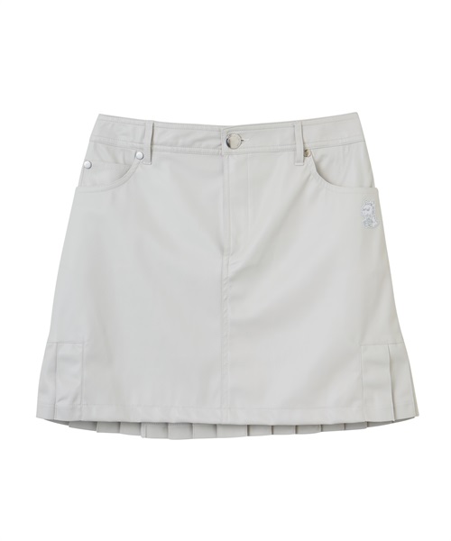 BARTOLOZZI LEATHERスカート(GRAY-S)