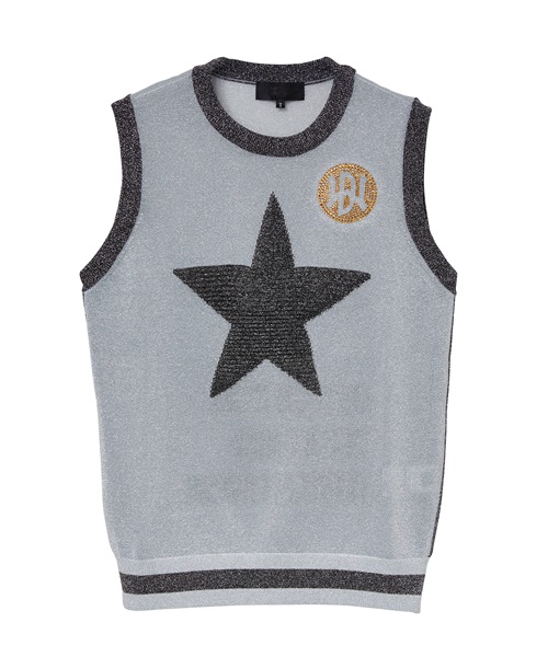 ラメニットベスト(SILVER-M)