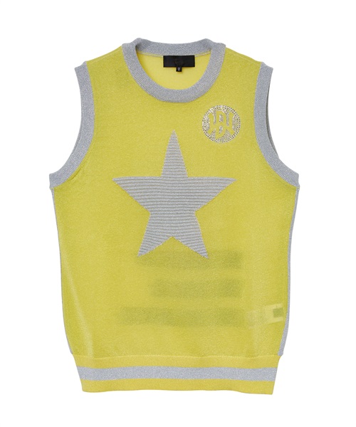 ラメニットベスト(YELLOW-M)