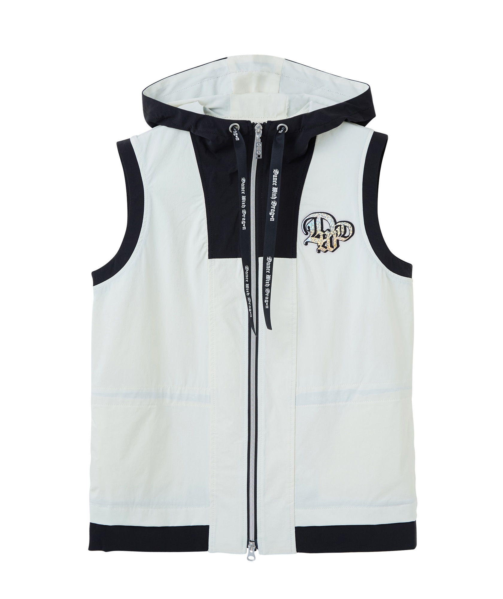 ナイロンライトクロスベスト(WHITE-M)