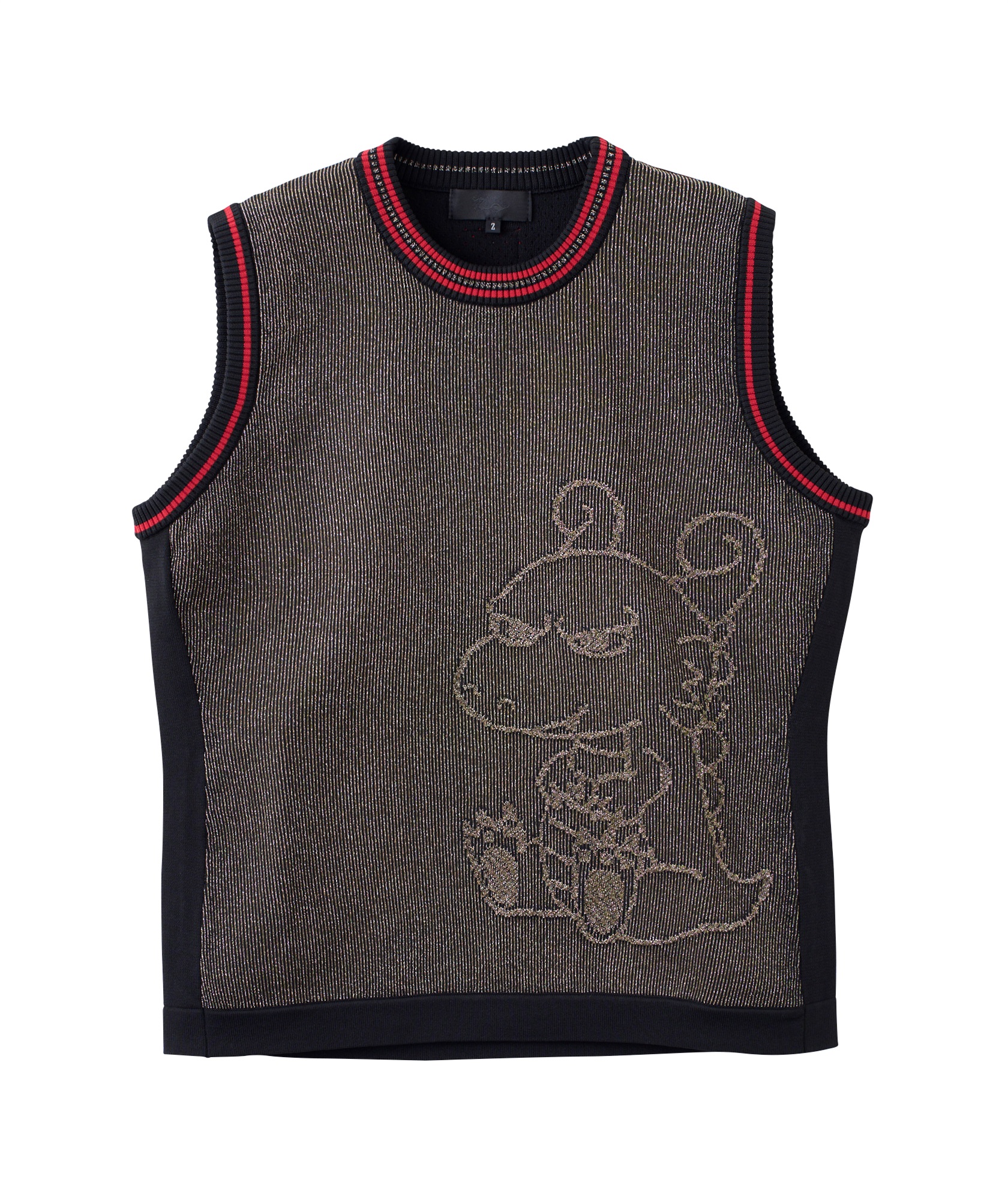 BIGちびドララメニットベスト(BLACK-M)