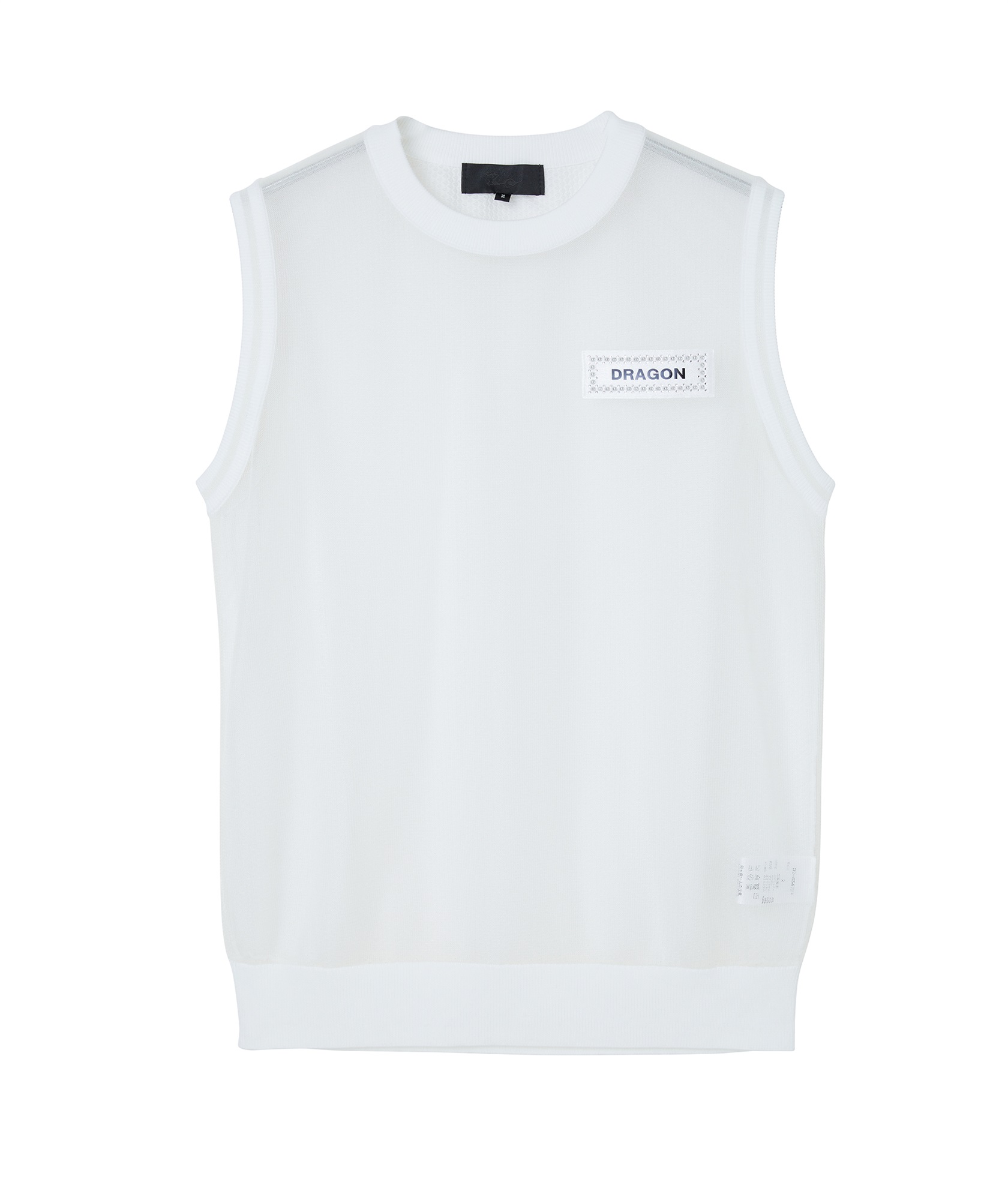 フロントシアーニットベスト(WHITE-M)