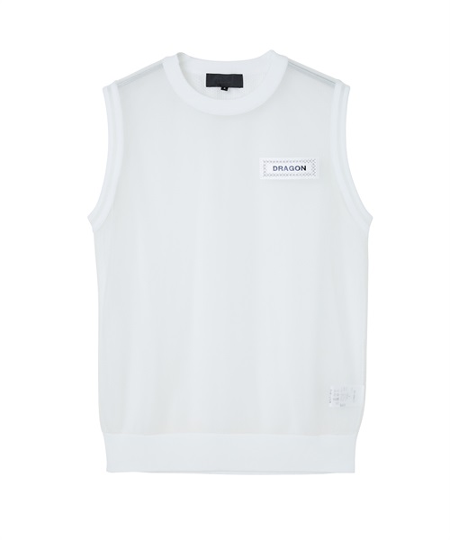 フロントシアーニットベスト(WHITE-M)