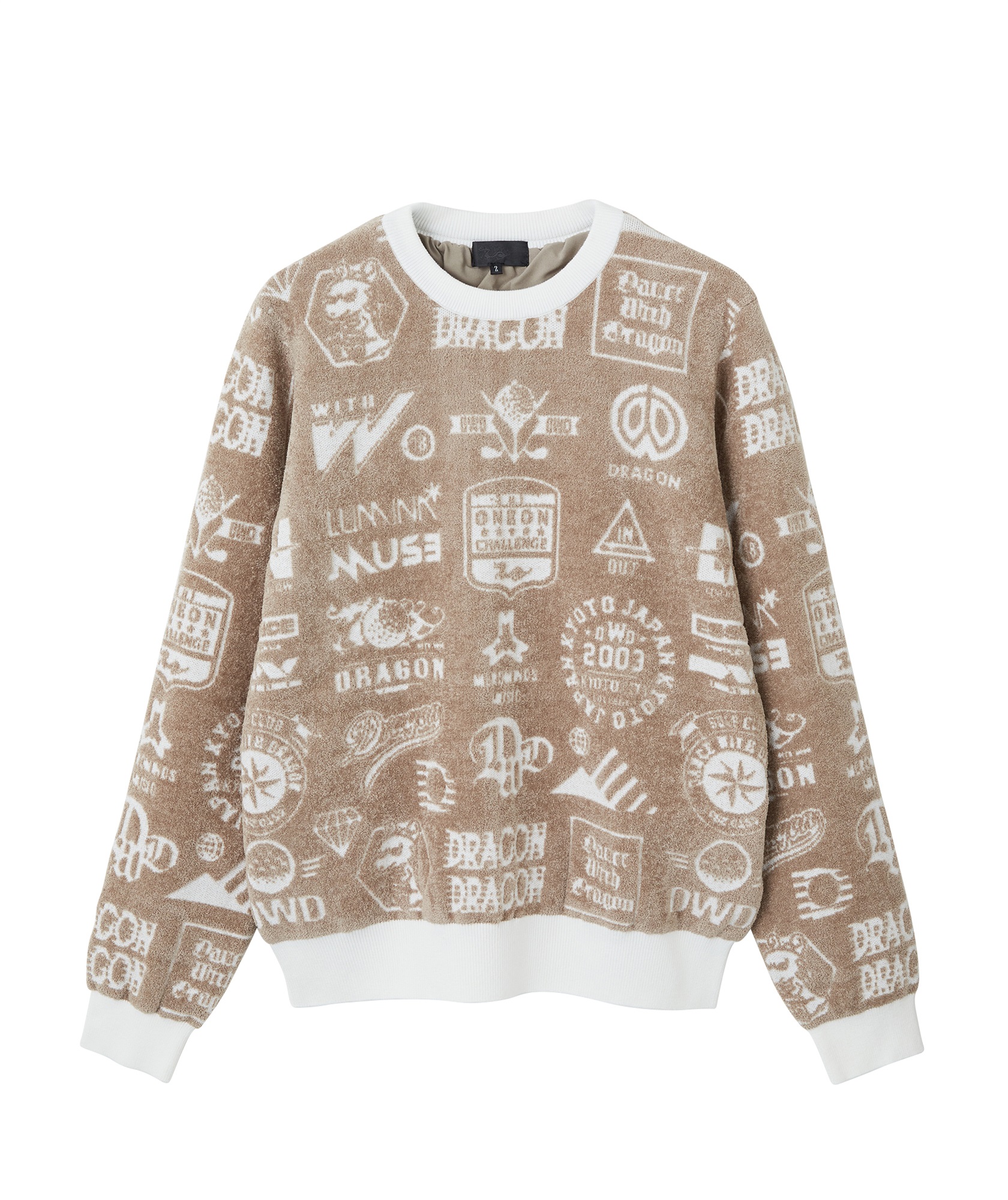 Various marksジャガードニット(BEIGE-M)