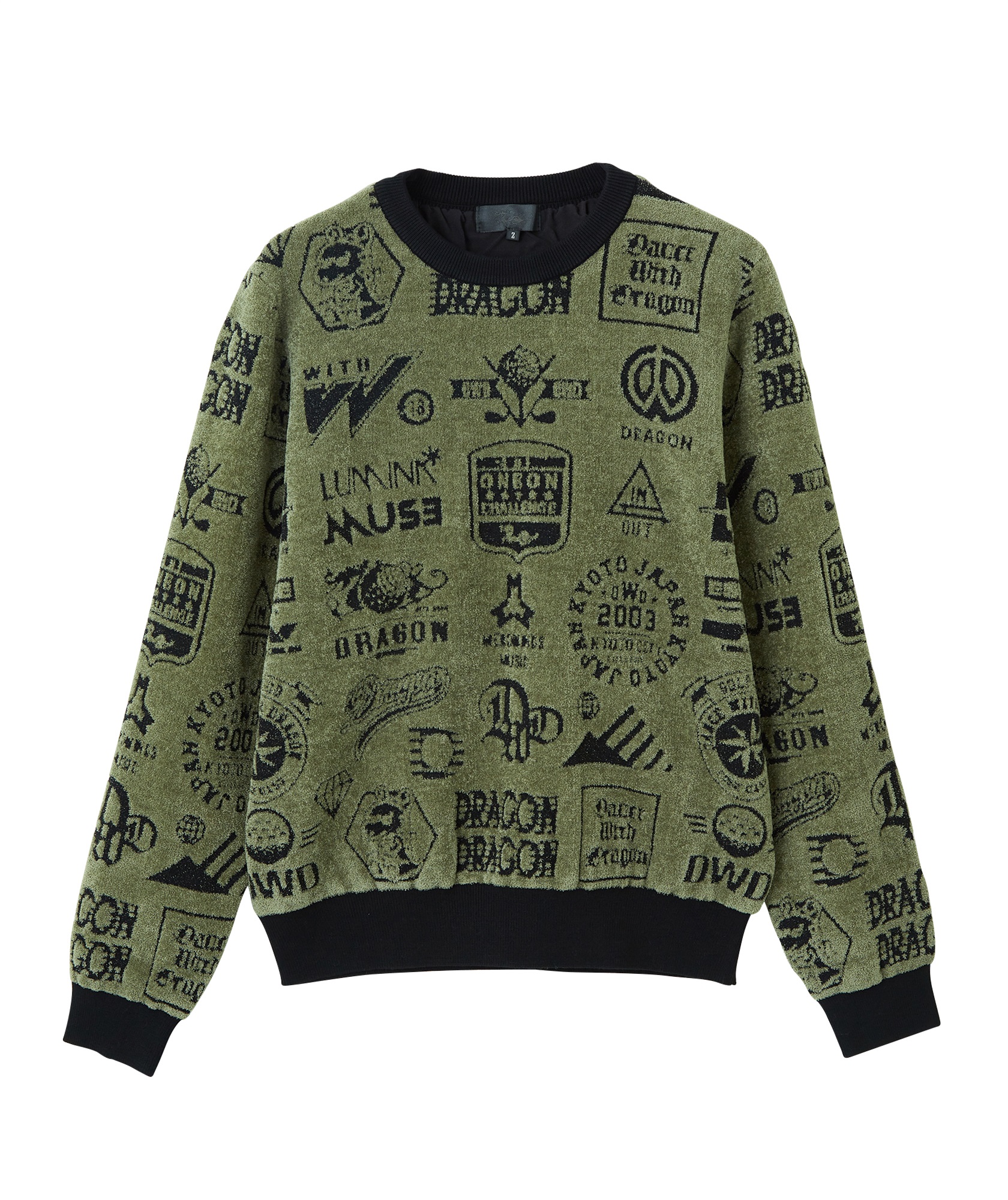 Various marksジャガードニット(KHAKI-M)