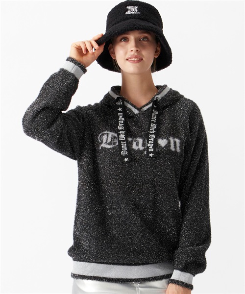 ラメフェザーパーカー