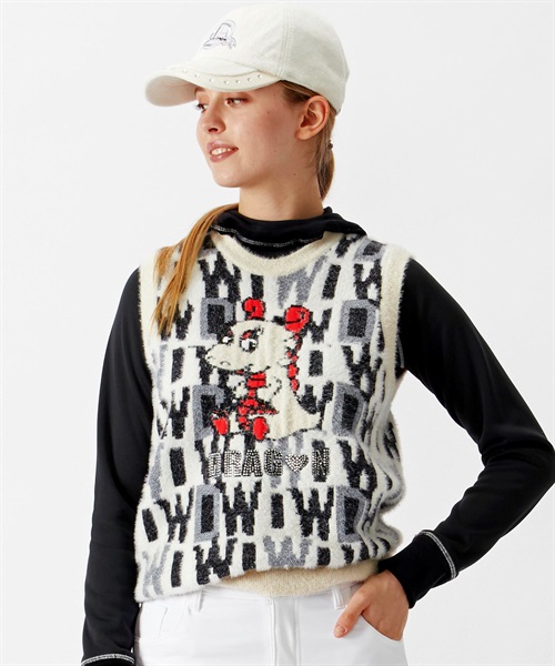 フェザーヤーンロゴチビドラベスト