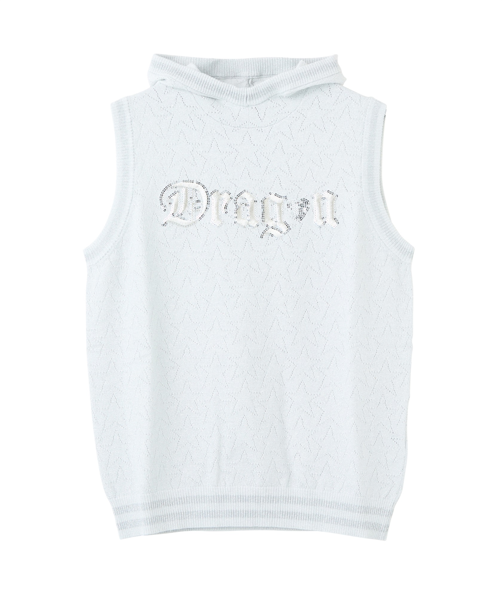 ラメスターフードベスト(SILVER-M)