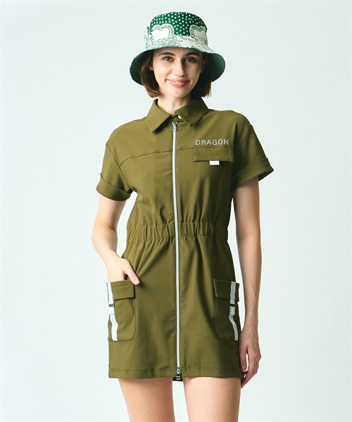 ECOBLUEカーゴワンピース