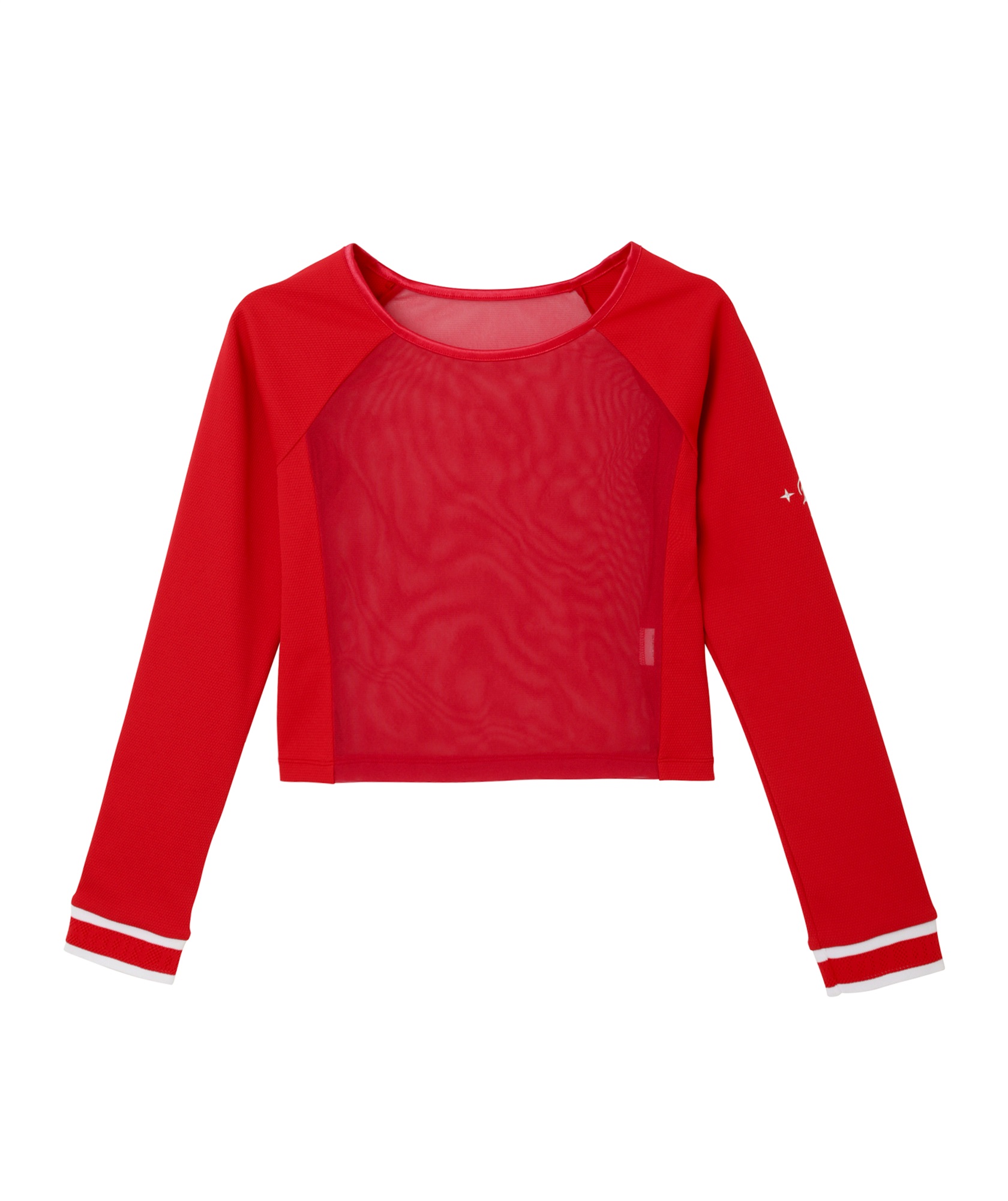 ポップコーンニットハーフインナー(RED-M)