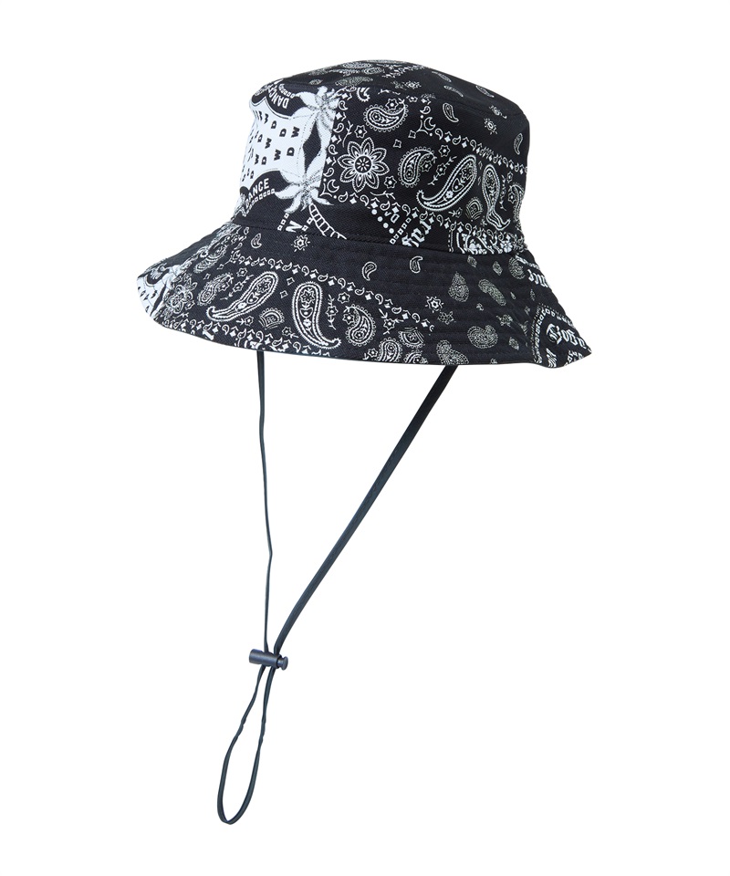 バンダナプリントリバーシブルハット(BLACK-free)