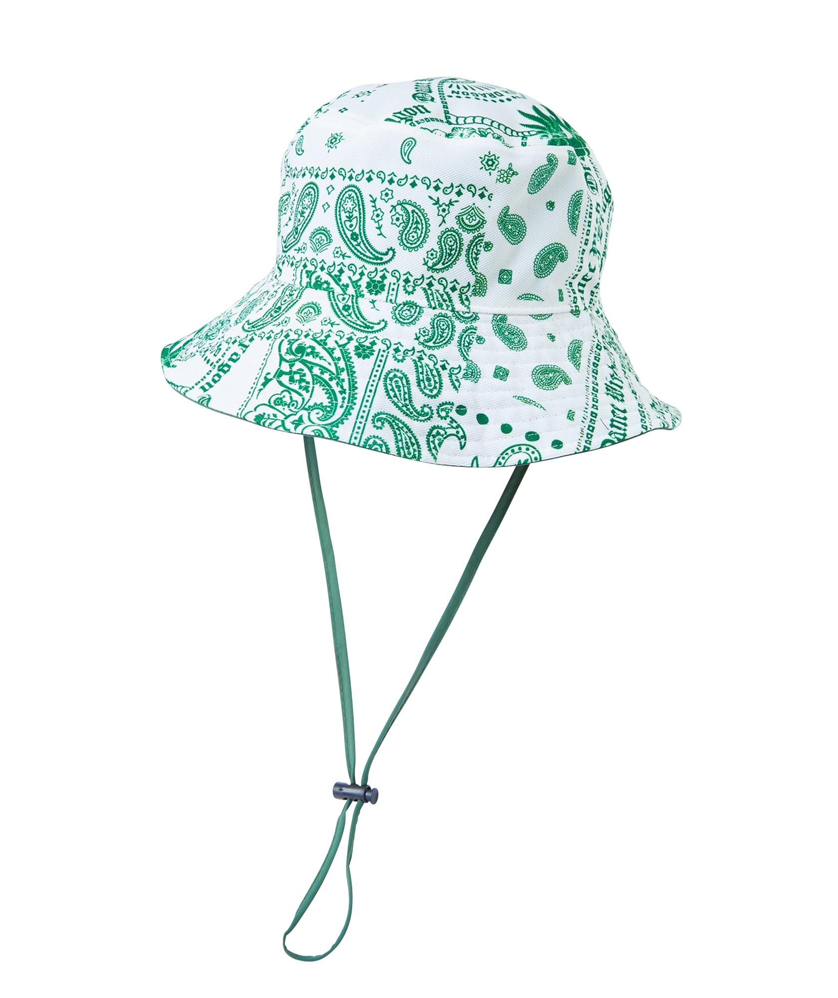 バンダナプリントリバーシブルハット(GREEN-free)
