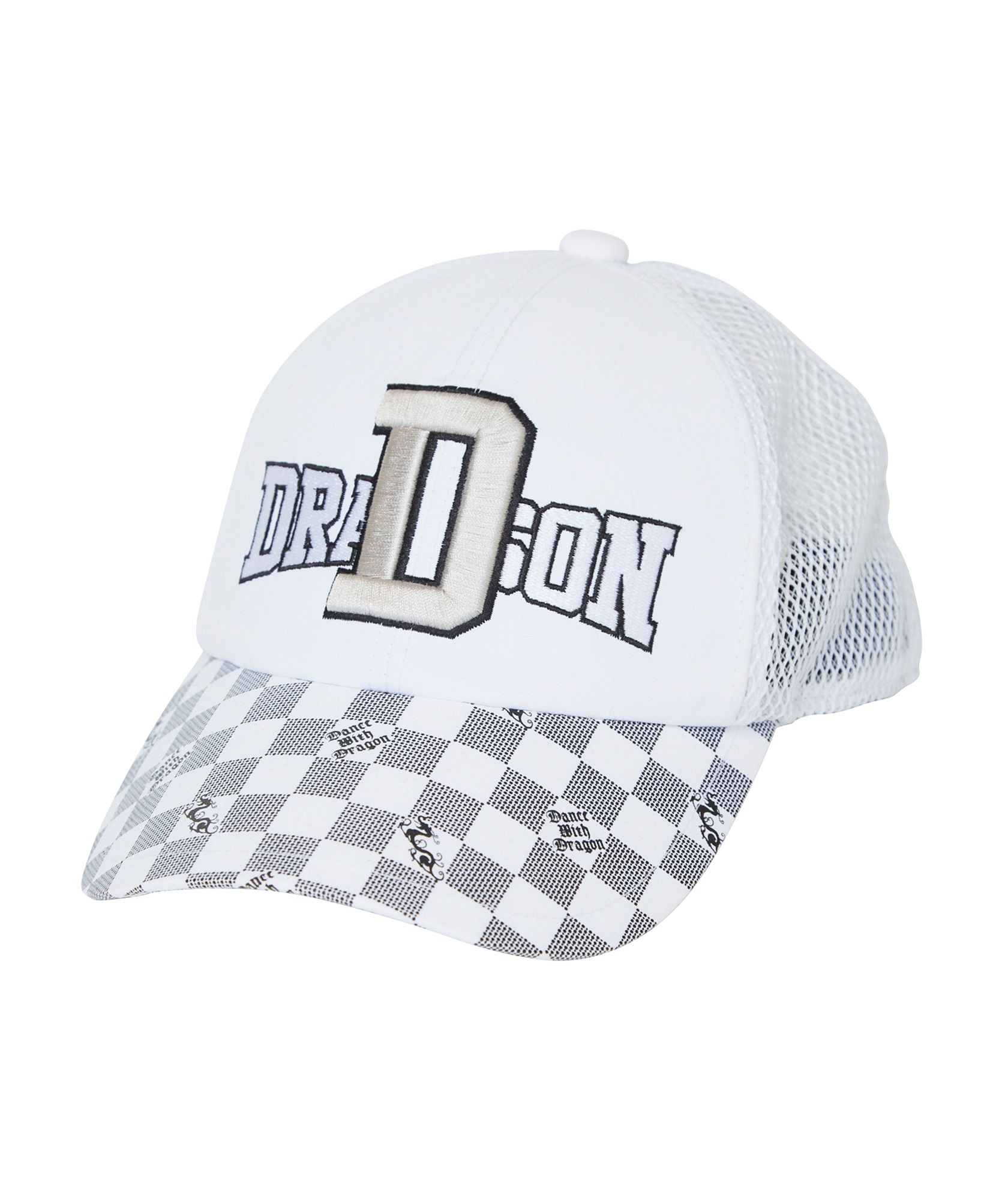 クーリングチェッカーキャップ(WHITE-free)