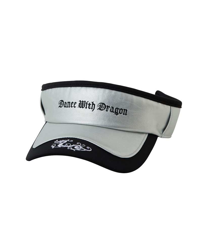 パネルレザーロゴバイザー(SILVER-free)