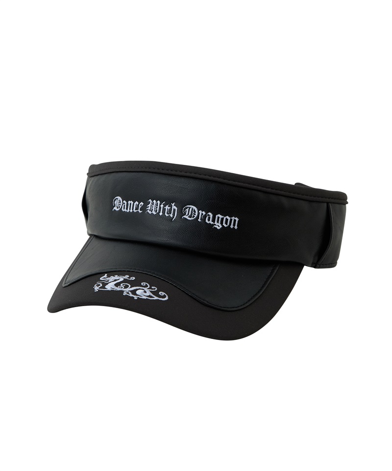 パネルレザーロゴバイザー(BLACK-free)