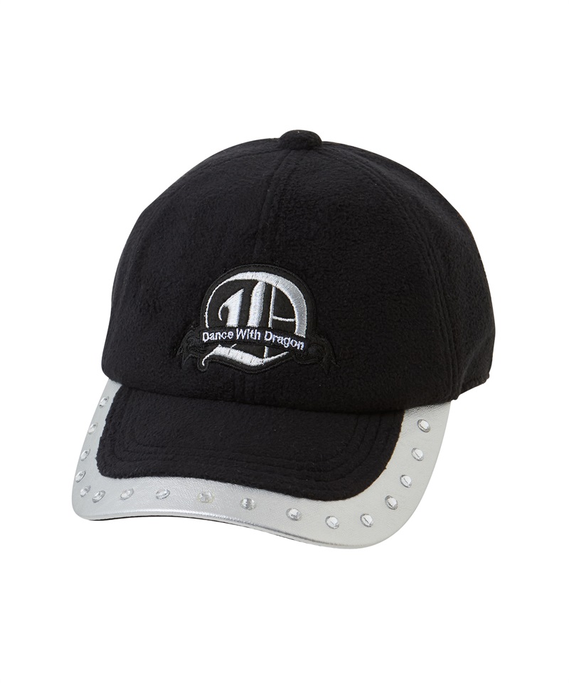 Ｄアップリケフリースキャップ(BLACK-free)