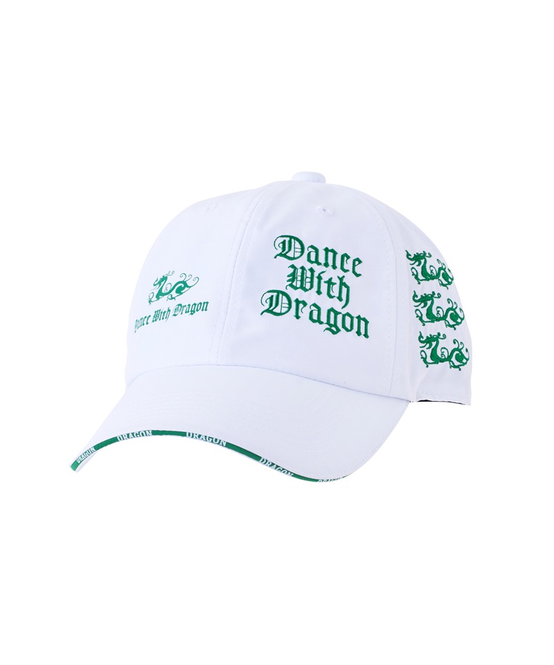 ラウンドロゴキャップ(WHITE/GREEN-free)
