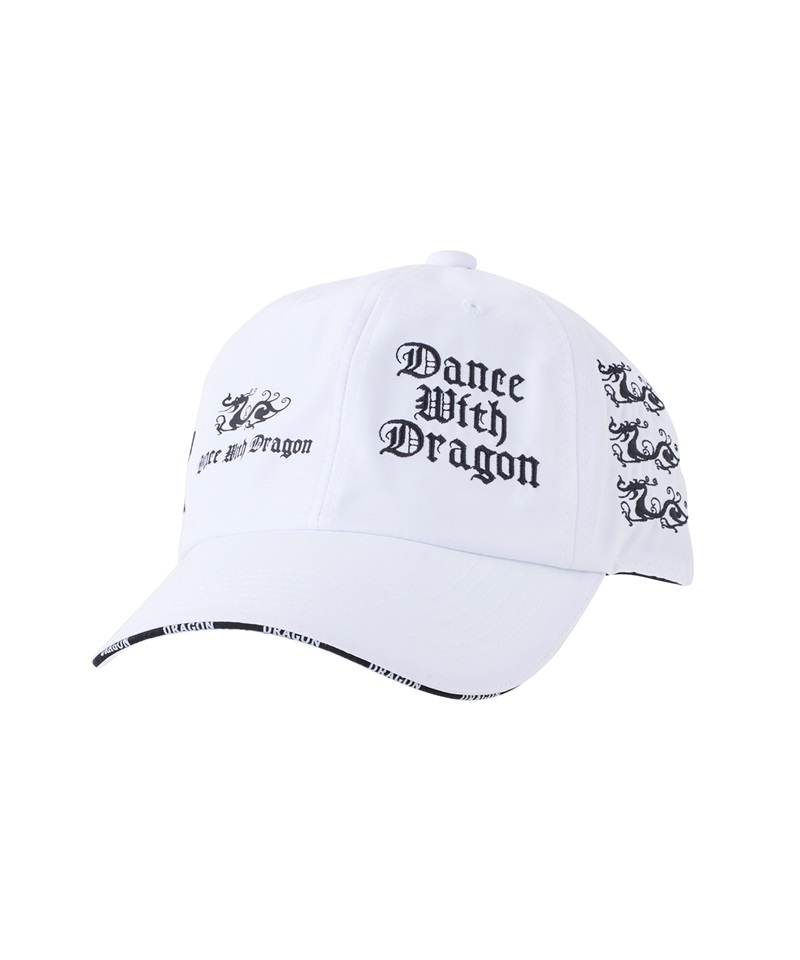 ラウンドロゴキャップ(WHITE/BLACK-free)