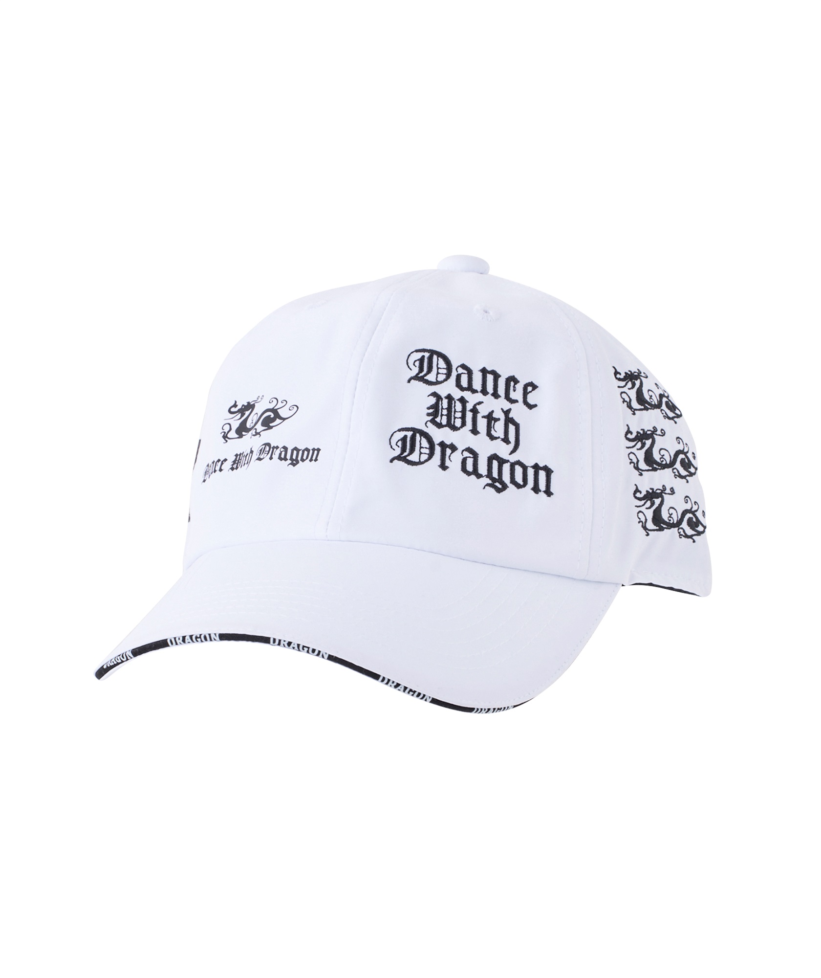 ラウンドロゴキャップ(WHITE/BLACK-free)