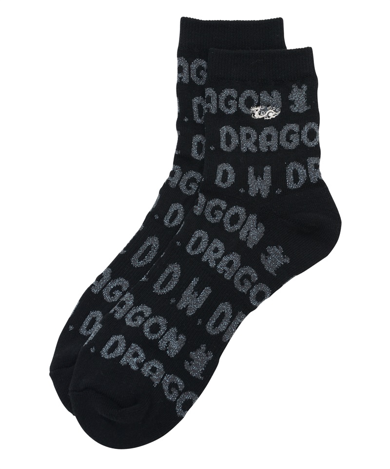 ラメロゴショートソックス（メンズ）