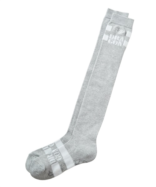 アシメデザインニーハイソックス(GRAY-free)