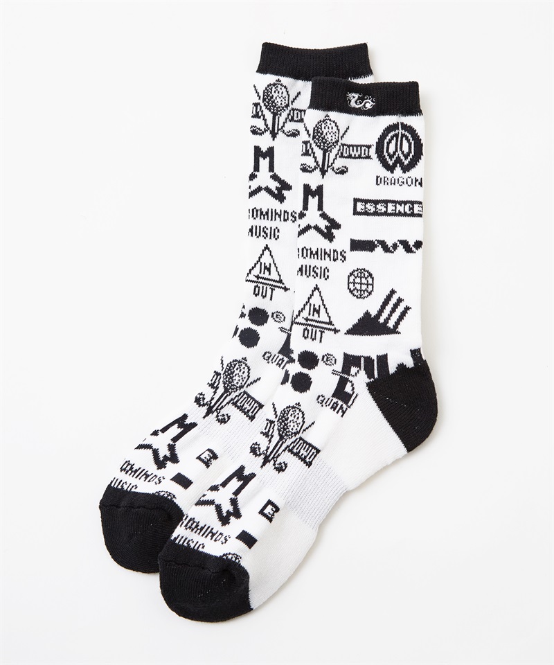 Variou marksジャガードソックス（レディース）(WHITE-free)