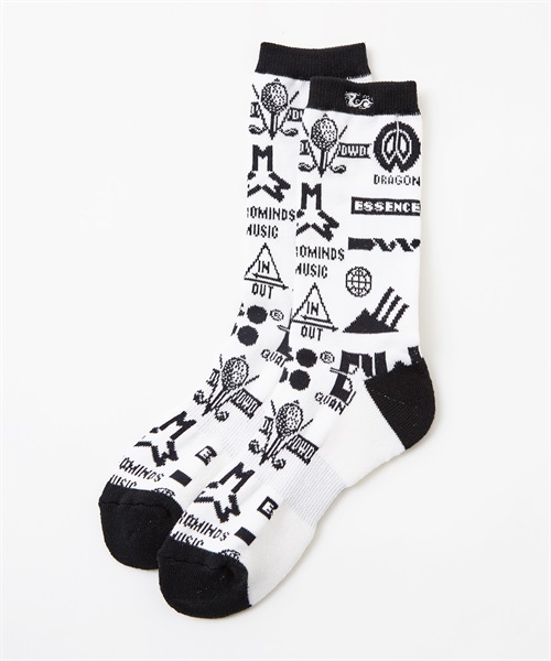 Variou marksジャガードソックス（レディース）(WHITE-free)