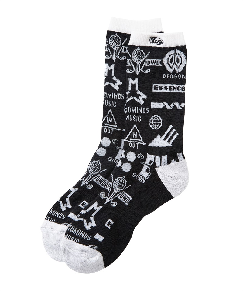 Variou marksジャガードソックス（レディース）(BLACK-free)