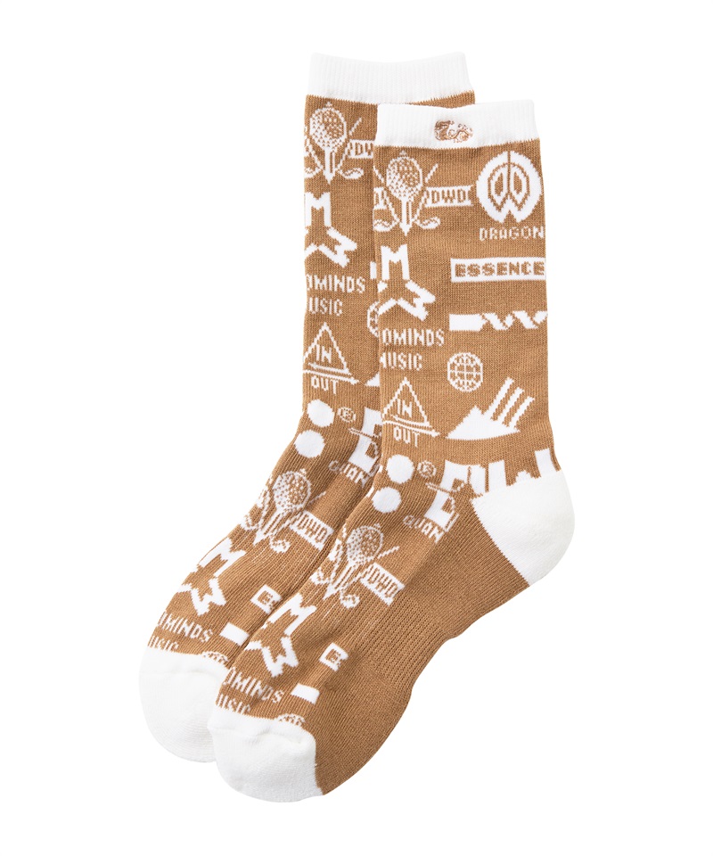 Variou marksジャガードソックス（レディース）(BEIGE-free)