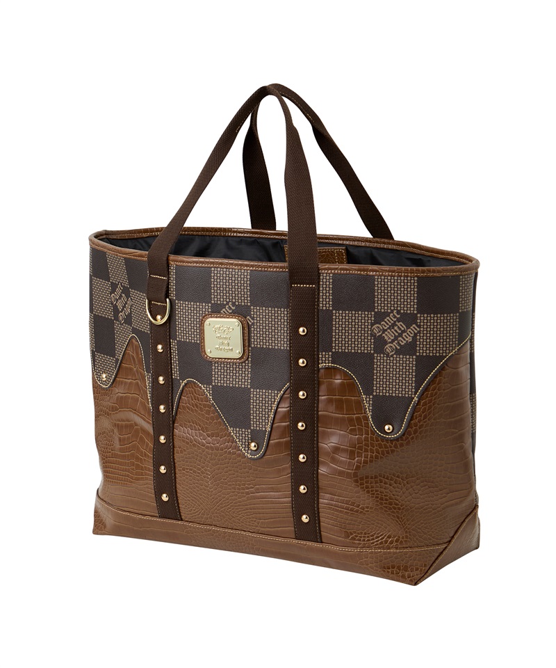 DOTチェックトートバッグ