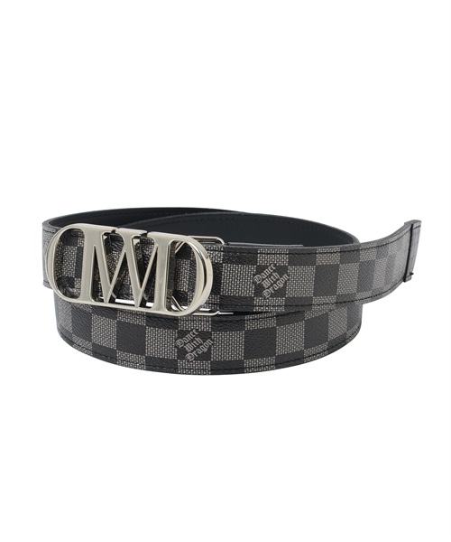 DWDバックルDOTチェックベルト(BLACK-M)