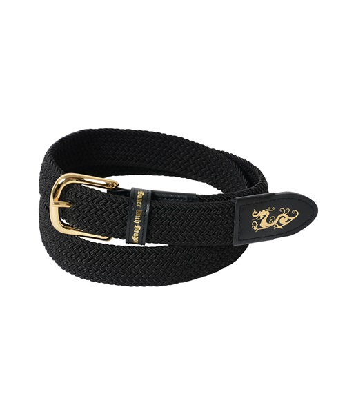 ピンタイプメッシュベルト(BLACK-S（107cm）)