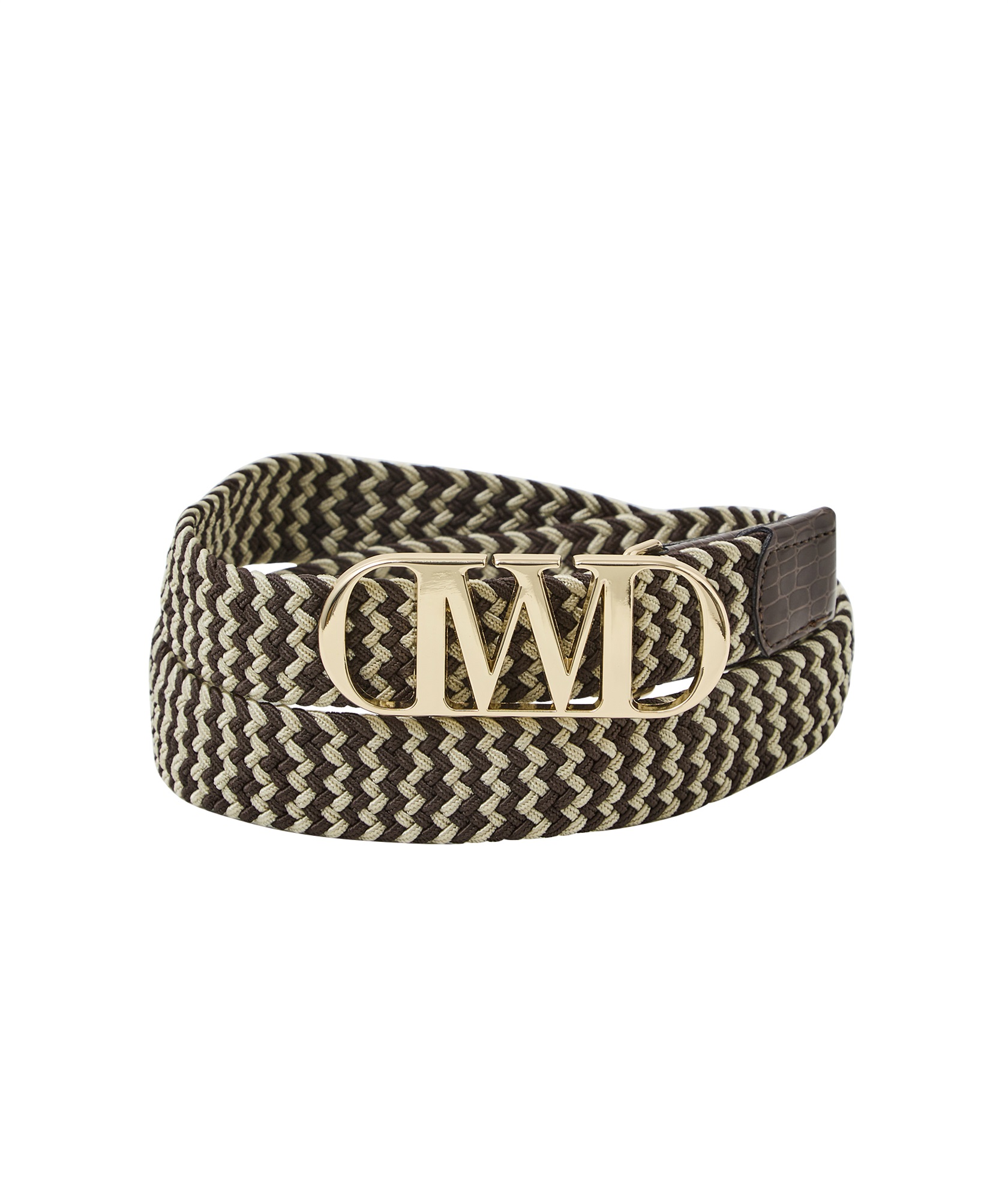 DWDバックルメッシュベルト(DK BROWN-S)