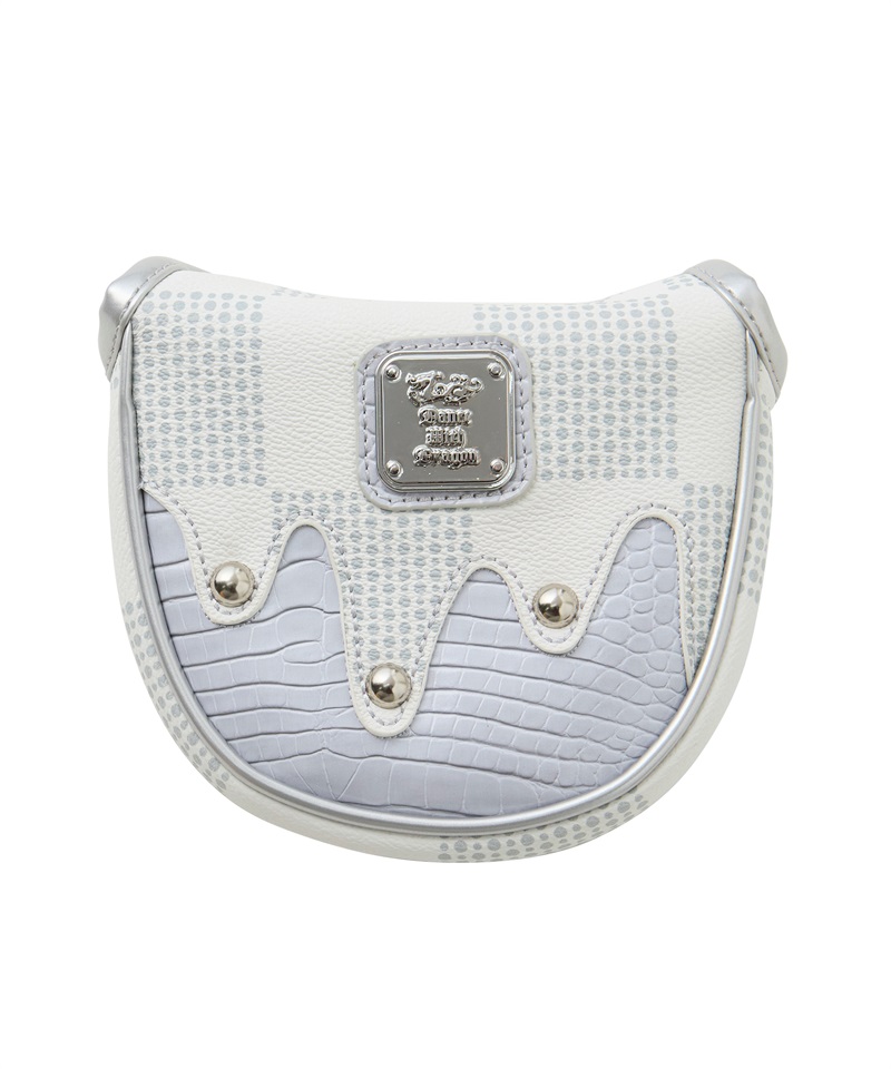 DOTチェックマレット型カバー(WHITE-free)