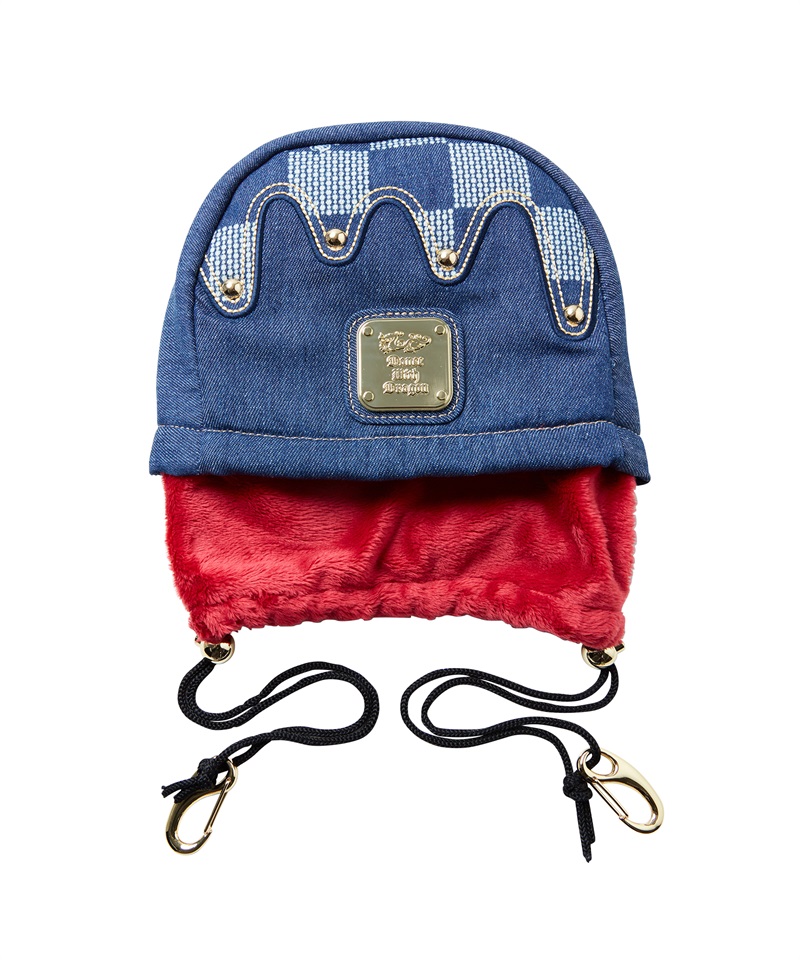 デニムDOTチェックアイアンカバー