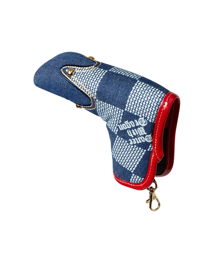 デニムDOTチェックピン型パターカバー(NAVY-free)