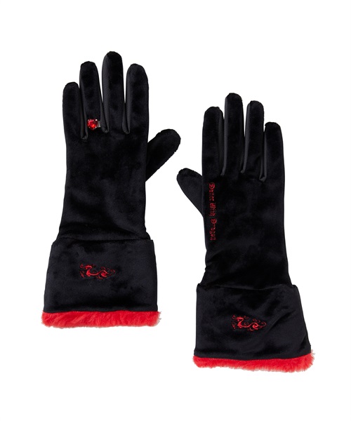 ハートリンググローブ（レディース）(BLACK-S)