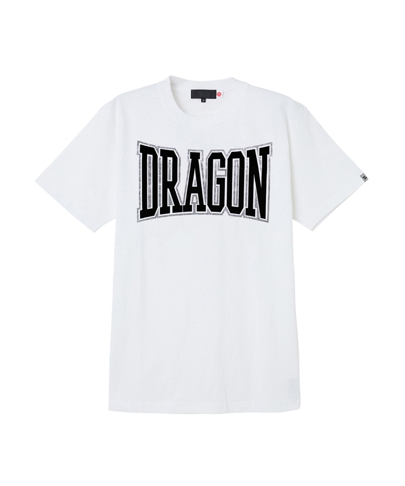 【受注販売】パールグリッターロゴTシャツ(WHITE-XS)