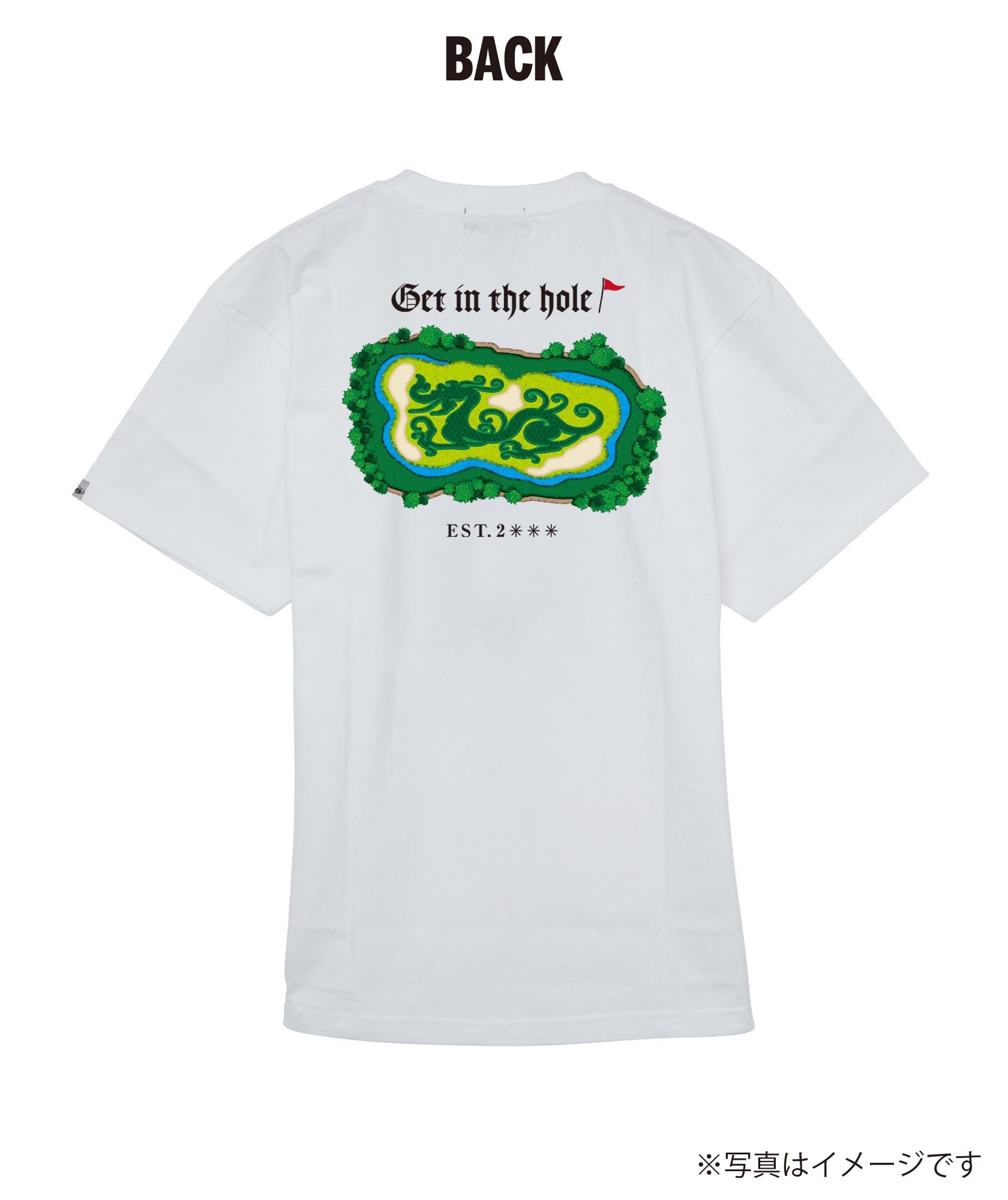 【受注生産】DRAGON GREEN-Tシャツ(WHITE-XS)
