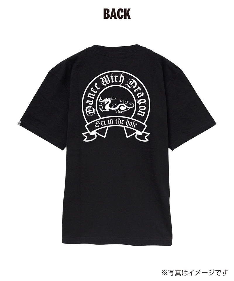 【受注生産】DRAGON RINGRIBBON-Tシャツ(BLACK-XS)