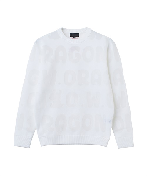 シースルーロゴジャガードセーター(WHITE-LADIES  M)