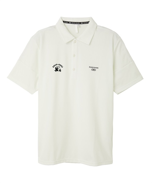 【RD】BULLROCKアクティブポロ(WHITE-M)