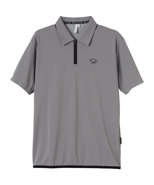 【RD】バックハニカムZIPポロ(GRAY-M)