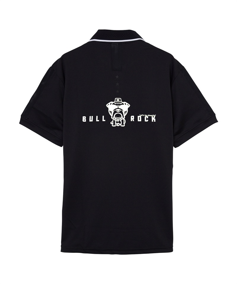 【RD】BULLROCKスタンダードメッシュポロ(BLACK-M)