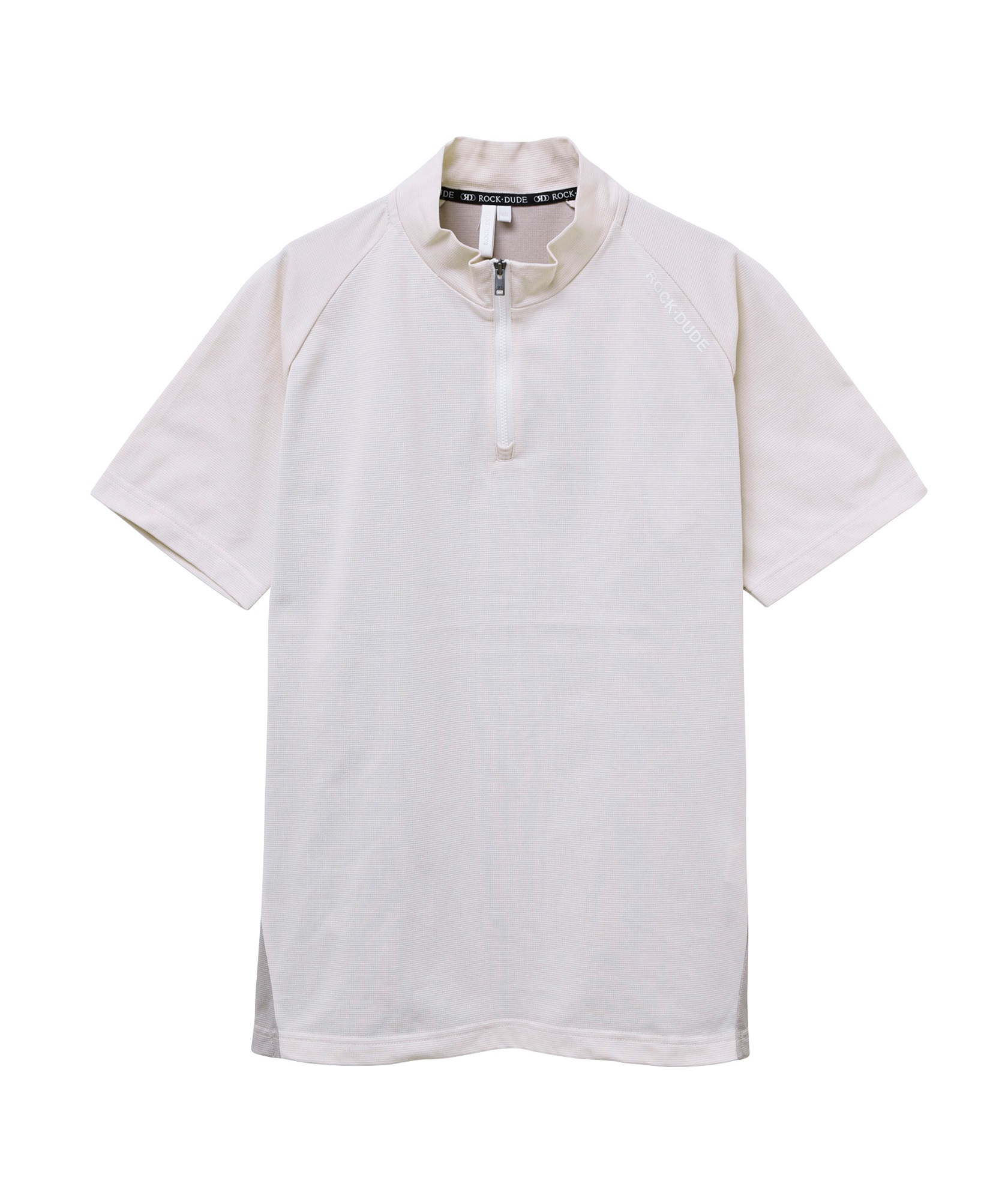 【RD】バックプリントＺＩＰモック(BEIGE-M)